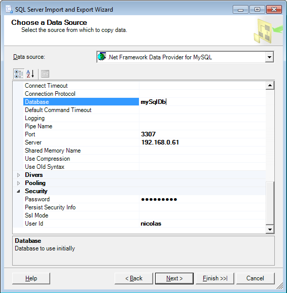 SQL-SERVER-import-wizard-from-mysql